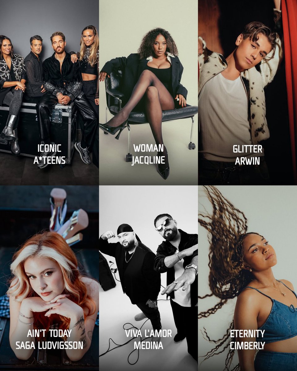 Dino Medanhodzic, pareja de Dotter, forma parte de la composición de las canciones de A*Teens, Jacqline, Arwin, Saga Ludvigsson, Medina y Cimberly para el #Melfest 2026.