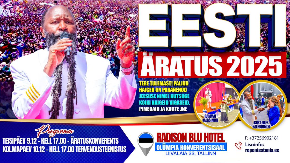 TIMEISOVER221's tweet photo. The Time for ESTONIA Visitation has arrived.
It will be very powerful and full of God visitation 
#TheEuropeanRevival https://t.co/uF5h6BeBzT