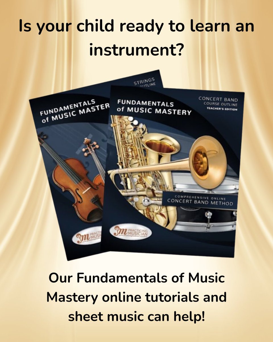 practicingmusic's tweet image. Introduce your children to a world of music with our FREE Fundamentals of Music Mastery online lessons.  

Click to get started. practicingmusician.com/free-music-les…

#practicingmusician #practicemusic #band #orchestra #freemusiclessons #musicislife
