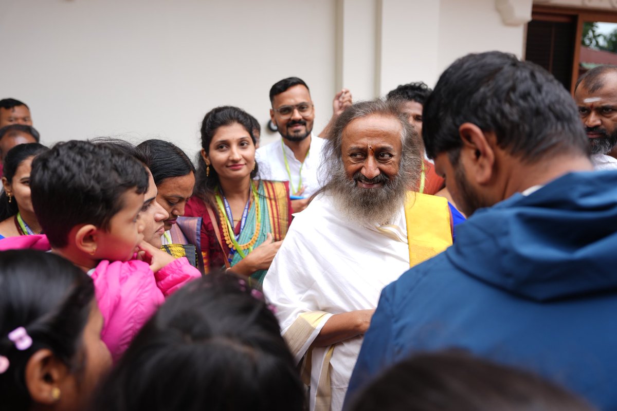 Two hearts (Me &amp; Indu) 💞
One blessing…
Gurudev’s presence made this day unforgettable.
Thank You <a href="/Gurudev/">Gurudev Sri Sri Ravi Shankar</a>! 🙏✨💫