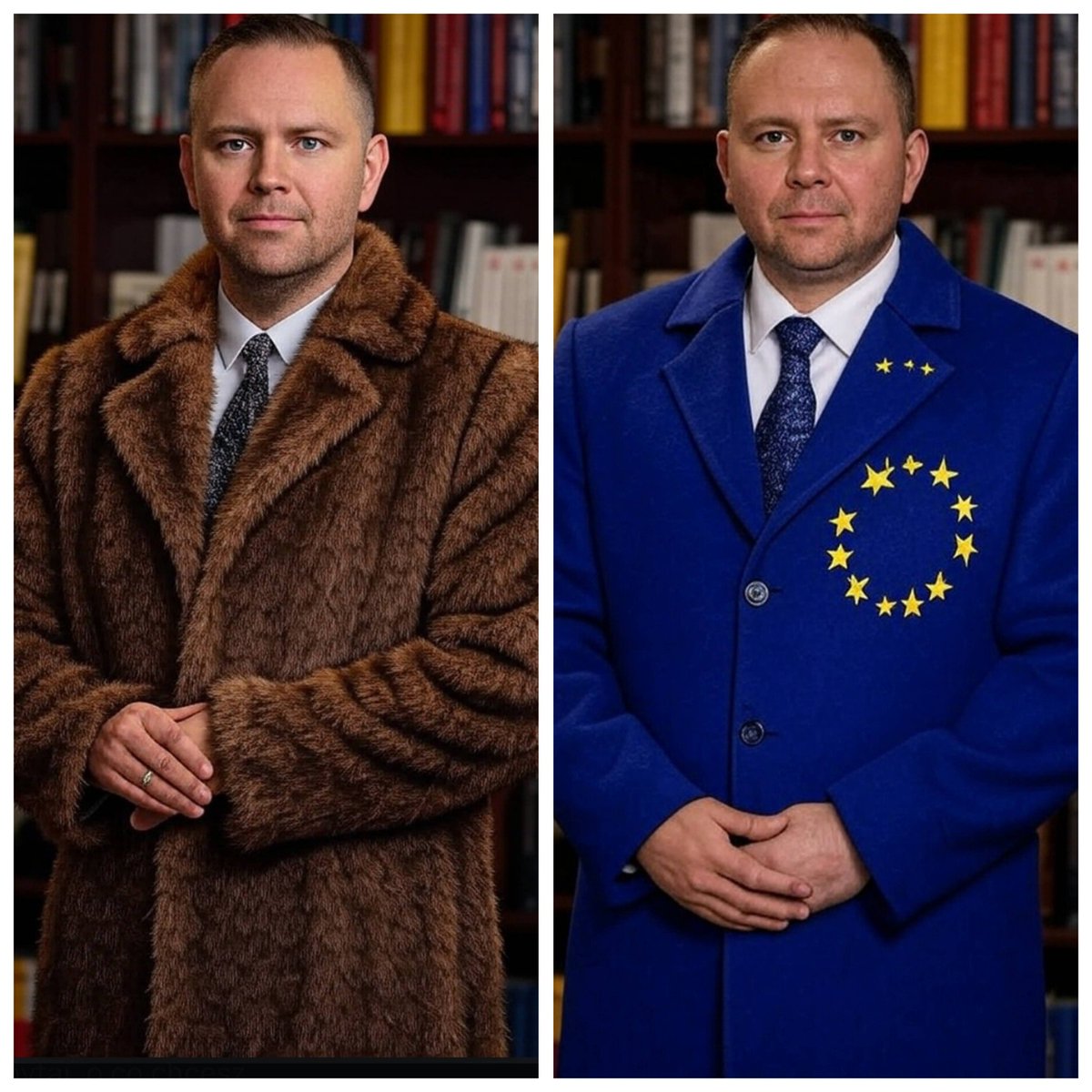 Karol Nawrocki podczas kampanii prezydenckiej gdzie był wolnościowcem i za swobodą prowadzenia działalności 

Karol Nawrocki po wyborach gdzie już nie jest wolnościowcem i zabija branże futerkową w Polsce.
Tusk, Kaczyński i Urszula Von Der Leyen biją brawo 👏👏👏