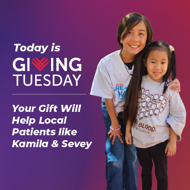 sdbloodbank's tweet photo. It’s Giving Tuesday — your generosity can help save lives. A financial gift to San Diego Blood Bank helps our mission to support patients across Southern California, including kids like Kamila and Sevey who rely on frequent transfusions.

Give today: https://t.co/UsE3RywspP 💙 https://t.co/hLlno5UH92