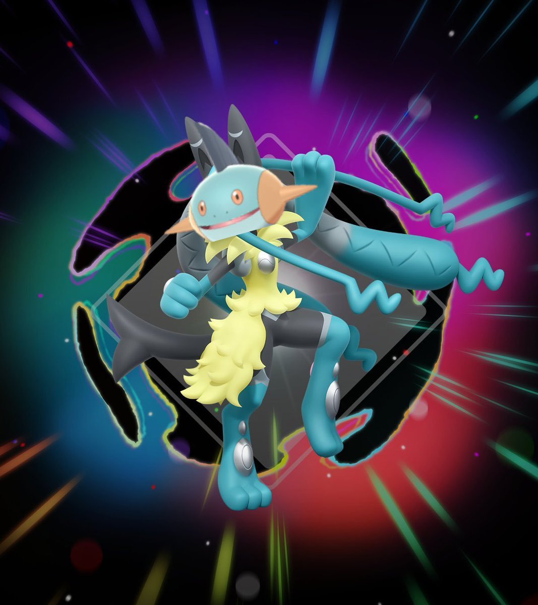 CreepyMarshtomp's tweet photo. Day 1042: I have no idea on how to feel about Mega Lucario Z https://t.co/O6v9n4JkvS