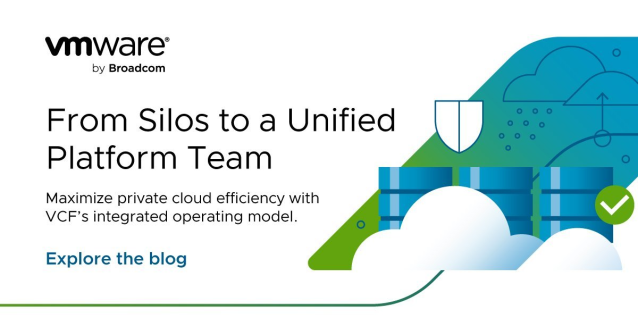Is your private cloud value being held back by IT silos? Discover how aligning people, processes, and technology removes friction and unlocks the full power of VMware Cloud Foundation 9.0. 🔗 Read the full story: dy.si/d9t4u32