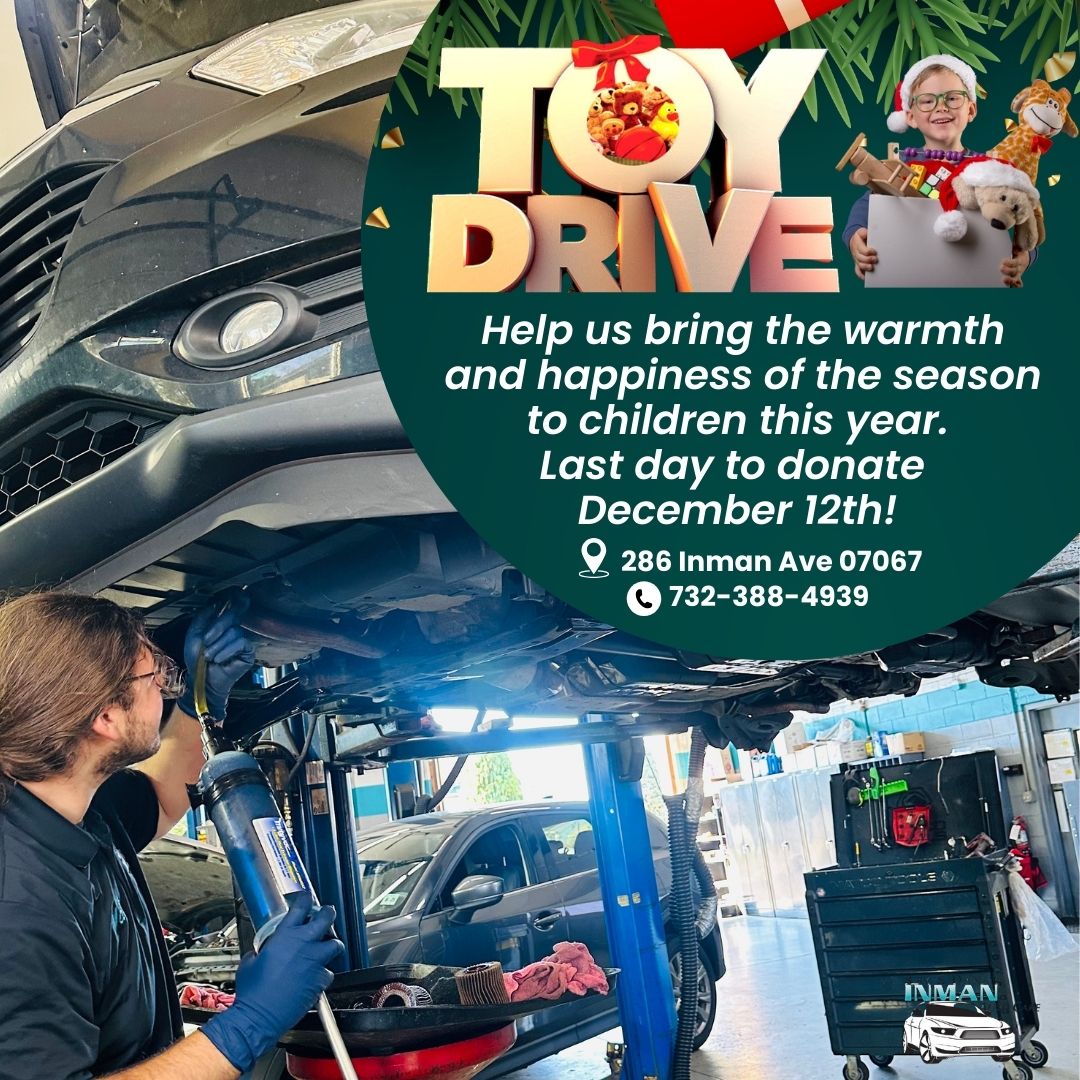 InmanAuto's tweet image. 🎁 We’re collecting new, unwrapped toys to help bring joy to local kids this holiday season. Drop-offs are welcome during business hours; every donation counts. ❤️Thank you to our community for always showing up with generosity!#ToyDrive #ColoniaNJ #InmanAutoCare #CommunityGiving