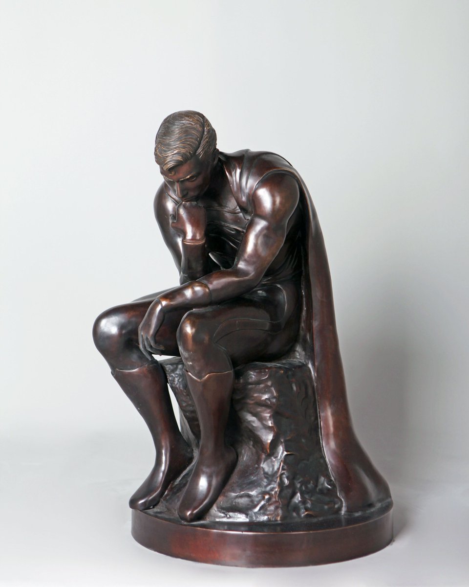 cl_art_studio's tweet image. A series of bronzes developed around the universal theme of "The Thinker," exploring today's heroes as contemporary transpositions of ancient divinities. Seen from a new angle, thoughtful and pensive, they question our era in perpetual movement. These contemplative figures embody…