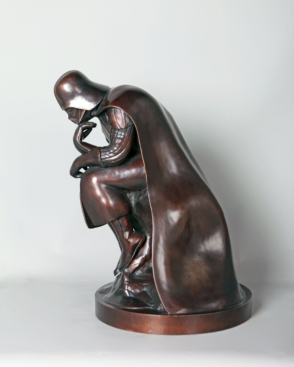cl_art_studio's tweet image. A series of bronzes developed around the universal theme of "The Thinker," exploring today's heroes as contemporary transpositions of ancient divinities. Seen from a new angle, thoughtful and pensive, they question our era in perpetual movement. These contemplative figures embody…
