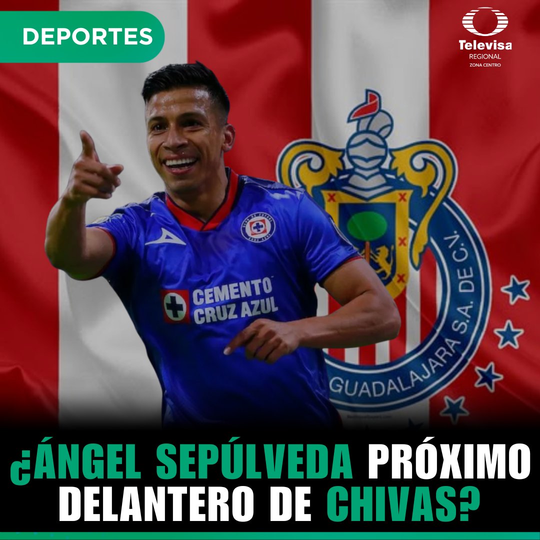 🐐⚽ Chivas podría ya estar pensando en la siguiente temporada y con ello tener en la mira a Ángel Sepúlveda. Sin embargo el delantero recién firmo su renovación con Cruz Azul hasta diciembre 2026. Tu qué opinas, ¿te gustaría volver a ver a Sepúlveda con la playera rojiblanca?