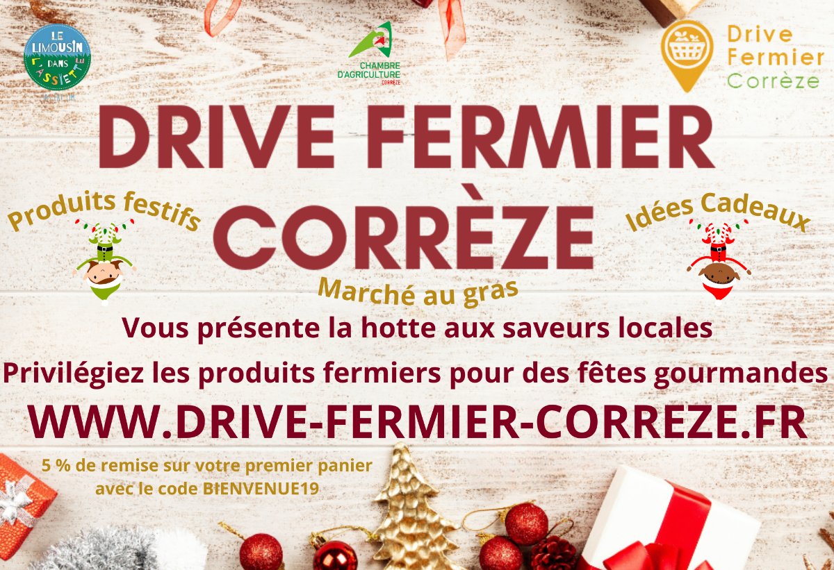 DRIVE FERMIER CORREZE: MANGEZ FERMIER ET PREPAREZ VOS MENUS DE FIN D'ANNEE ! - mailchi.mp/correze/drive-…