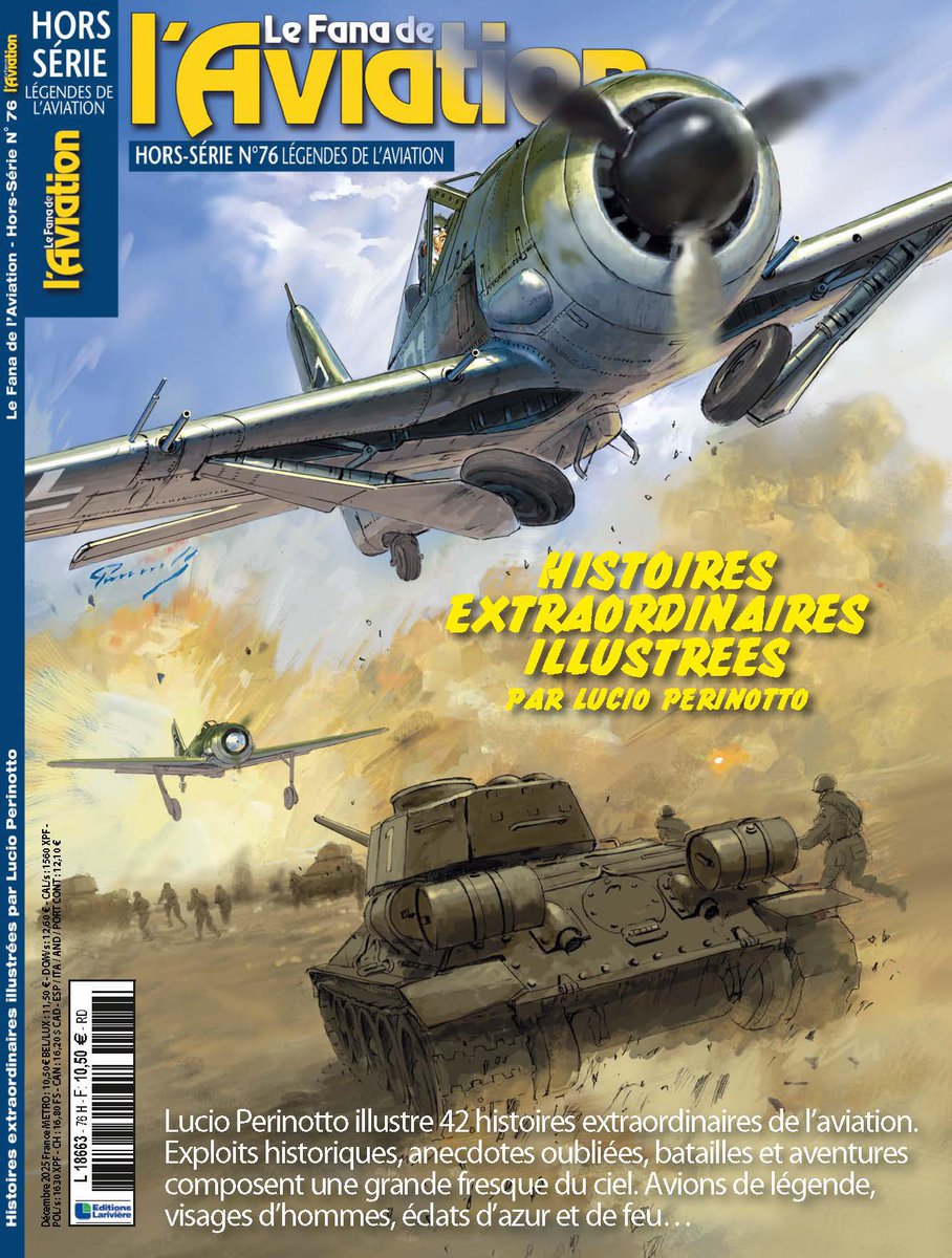 FanaAviationMag's tweet image. #Lecture Le hors-série n°76 du Fana est exceptionnel. Quarante-deux histoires y prennent vie sous le pinceau de Lucio Perinotto, dont le regard sait faire renaître un monde.
#avgeeks #aviation #histoire #dessin #art