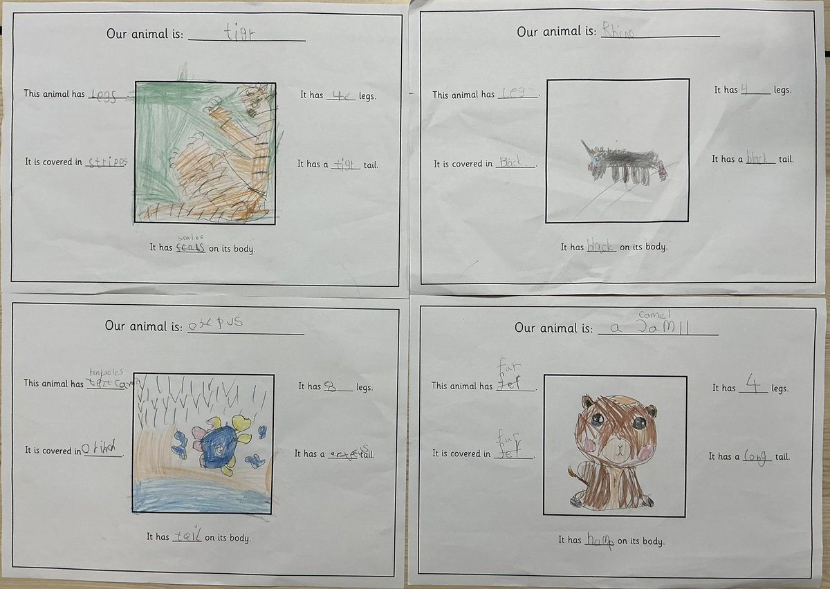 StCuthbertsPri's tweet photo. Year 1 explored the features of animals in science today. We revisited the categories of animals and began to notice their characteristics and where they would live. We looked closely at our chosen animal and the features that we could see! π¦π¦π
#StCuthbertsScience https://t.co/yljpQNxcqL
