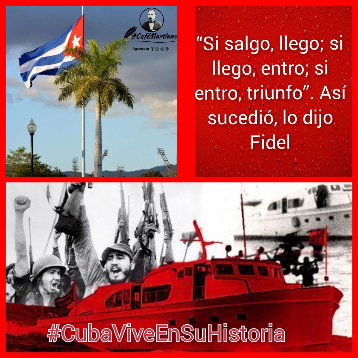 2 de diciembre #DesembarcoDelYateGranma y Día de las Fuerzas Armadas Revolucionarias. #CubaViveEnSuHistoria