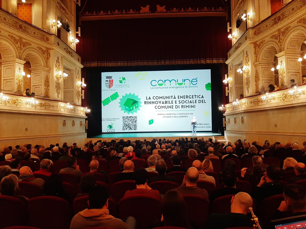 Rimini lancia Comuné, la prima Comunità Energetica Rinnovabile! 🌱
✅ 900 t CO₂ evitate/anno
✅ Risparmi per famiglie e imprese
✅ Accessibile a tutti, con priorità a chi ha bisogno
INFO: bit.ly/3MjIUhk