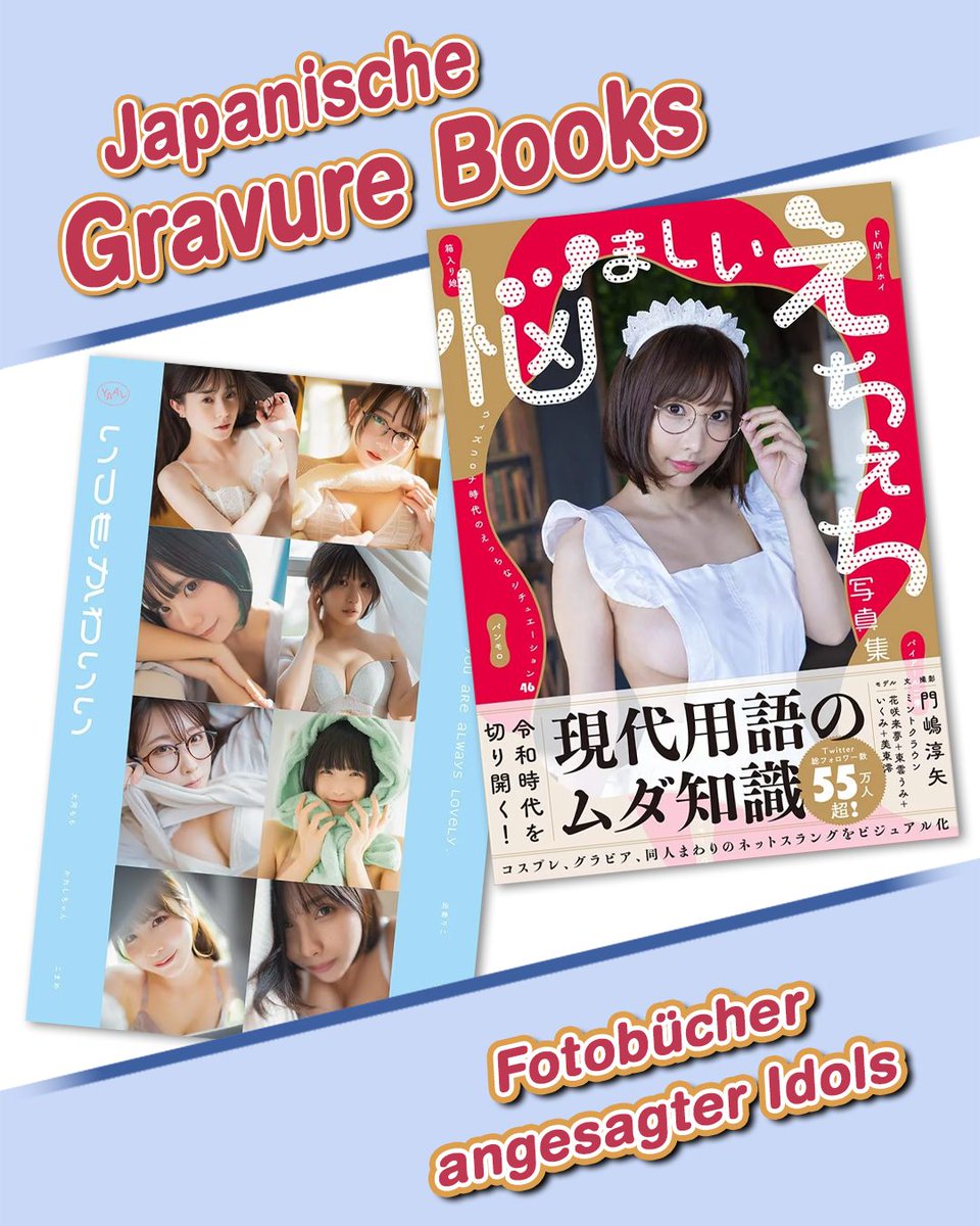 📚 Idol- &amp; #Cosplay-#Fotobücher bei Anime-Sugoi! 📸

Schon länger im Shop – aber immer einen Blick wert: hochwertige Gravure Books mit charmanten Motiven &amp; beliebten Idols. 🇯🇵💖

👉 Hier könnt ihr alle Titel durchstöbern:

🔗 anime-sugoi.de/Idols-Cosplay

#IdolBooks #CosplayBooks