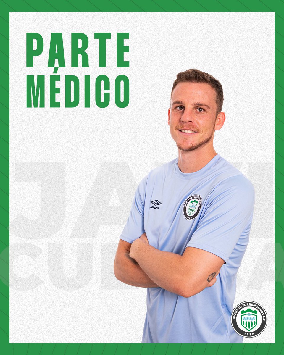 🩺 𝗣𝗔𝗥𝗧𝗘 𝗠𝗘́𝗗𝗜𝗖𝗢 | 𝗝𝗔𝗩𝗜 𝗖𝗨𝗘𝗡𝗖𝗔

Javi Cuenca sufrió durante el encuentro ante el Villarreal B una luxación glenohumeral en su hombro izquierdo. 

El jugador queda pendiente de evolución, que determinará su disponibilidad.

¡Mucho ánimo, Javi! 🤍💚