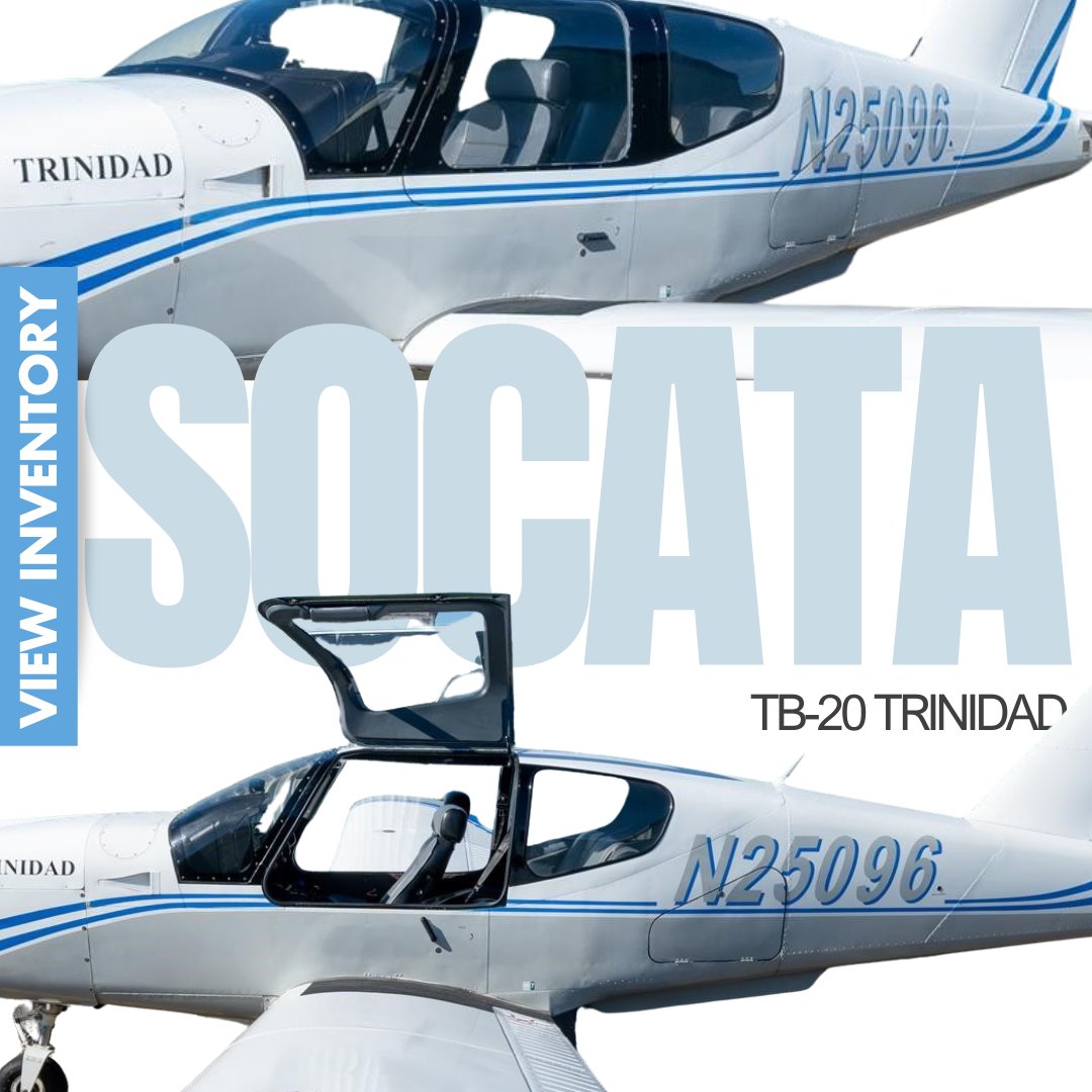 Controller's tweet image. Ready to own a fast, comfortable cross-country cruiser?

Explore Socata TB-20 Trinidad aircraft for sale from verified dealers across the country on Controller.
🔗 ow.ly/kFkA50XALOs

#Controller #Socata #TB20 #Trinidad #Aircraft #PistonSingle #Aviation