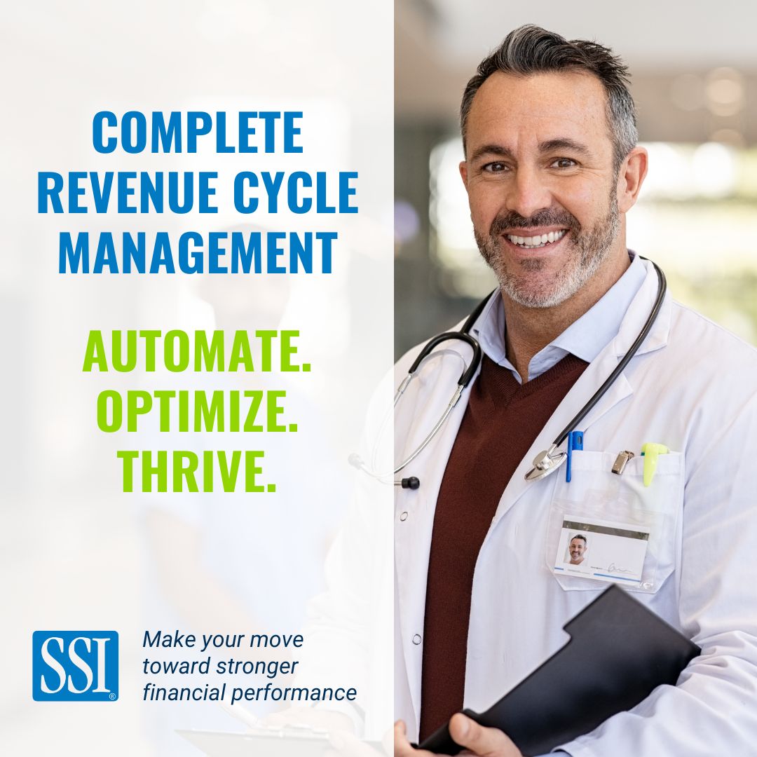 TheSSIGroup's tweet image. SSI’s integrated RCM platform—from access to analytics—is built to maximize reimbursement, reduce denials, and automate key workflows so your team can focus on what matters most. → buff.ly/RMewfEY