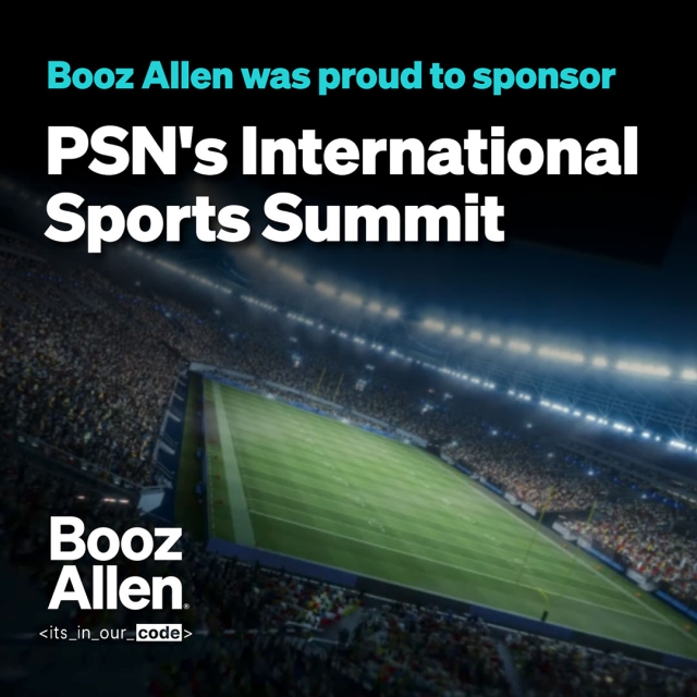 #BoozAllen sponsored Premier Sports Network’s International Sports Summits. Cybersecurity exec Darren Bartlett moderated a discussion on sports innovation &amp; cyber, and the Booz Allen team ran a tabletop exercise simulating real-world cyber scenarios.... boozallen.co/4iusKxA