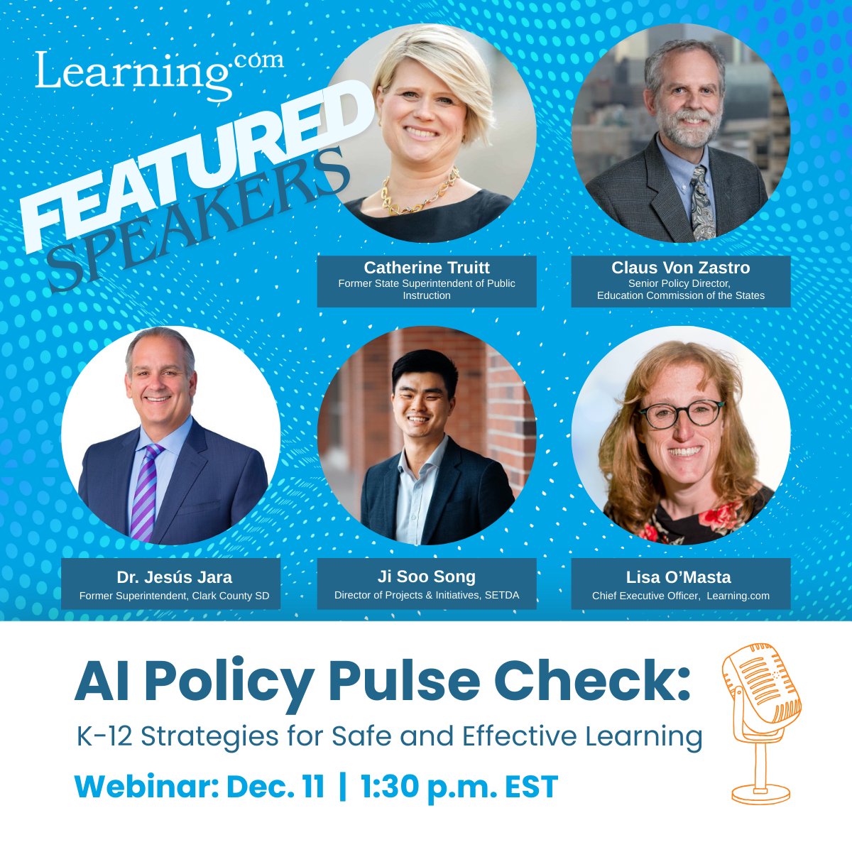 learningdotcom's tweet image. AI readiness isn’t optional — it’s the next leadership imperative. Join @CTruittNC, Claus von Zastrow of @EdCommission, Ji Soo Song of @SETDA, and Dr. Jesús Jara on Dec. 11 at 1:30 pm to discuss how AI will shape classrooms. 

Register now: hubs.ly/Q03WmpP20