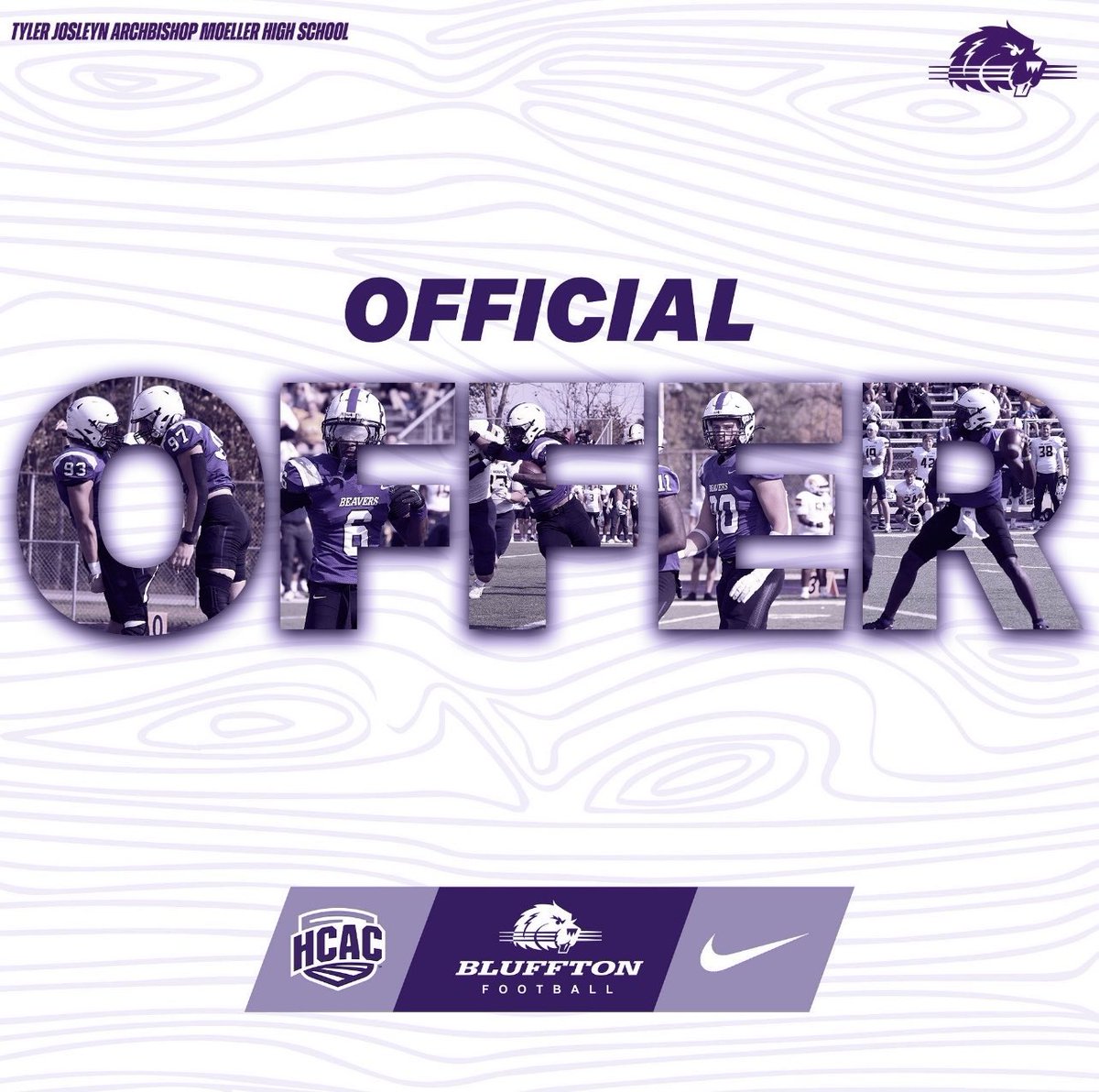 After a conversation with <a href="/CoachHedden/">Chris Hedden</a> I am grateful to announce I have received an offer to play football at <a href="/BlufftonFB/">Bluffton Football</a>!