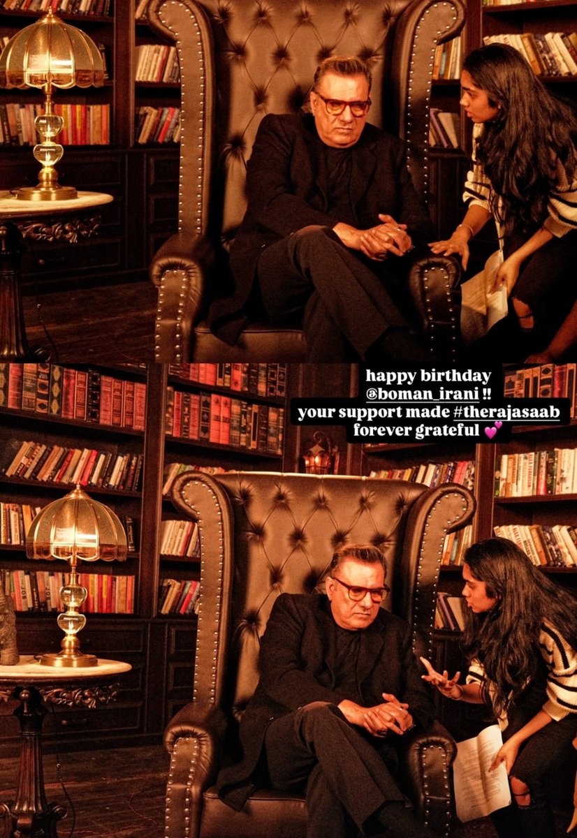 bestofprabhas's tweet image. Behind the scenes Boman Irani from #TheRajaSaab sets.

#Prabhas