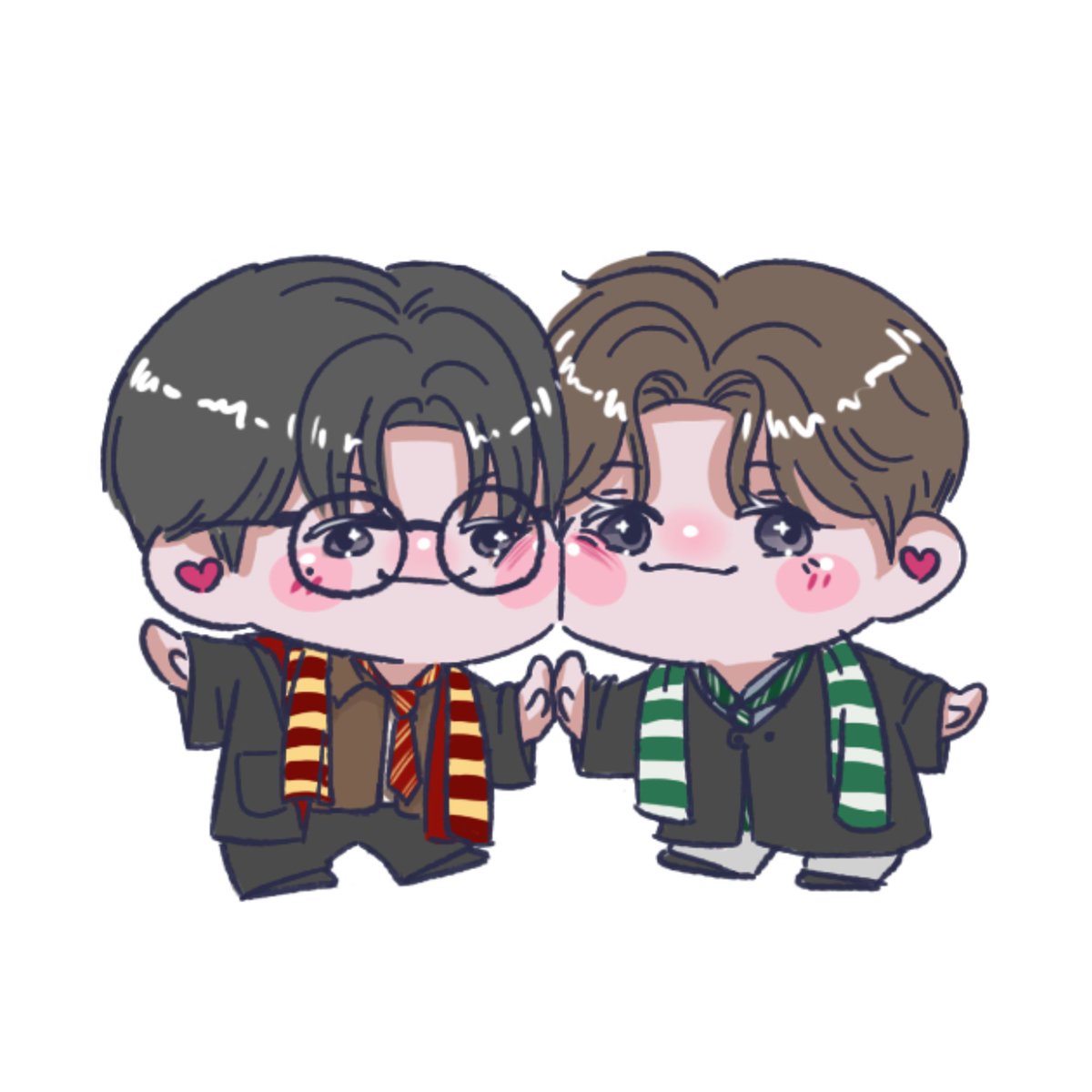chee5j's tweet image. 100 outfits with NoMin 2.0: gryffindor x slytherin ❤️💚

#젠잼 #nomin