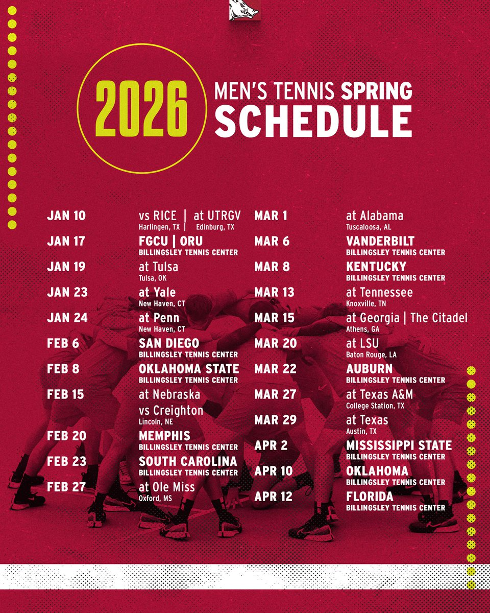 🚨 2026 Spring Schedule is Here! 🚨

📰 bit.ly/4aqTFZg