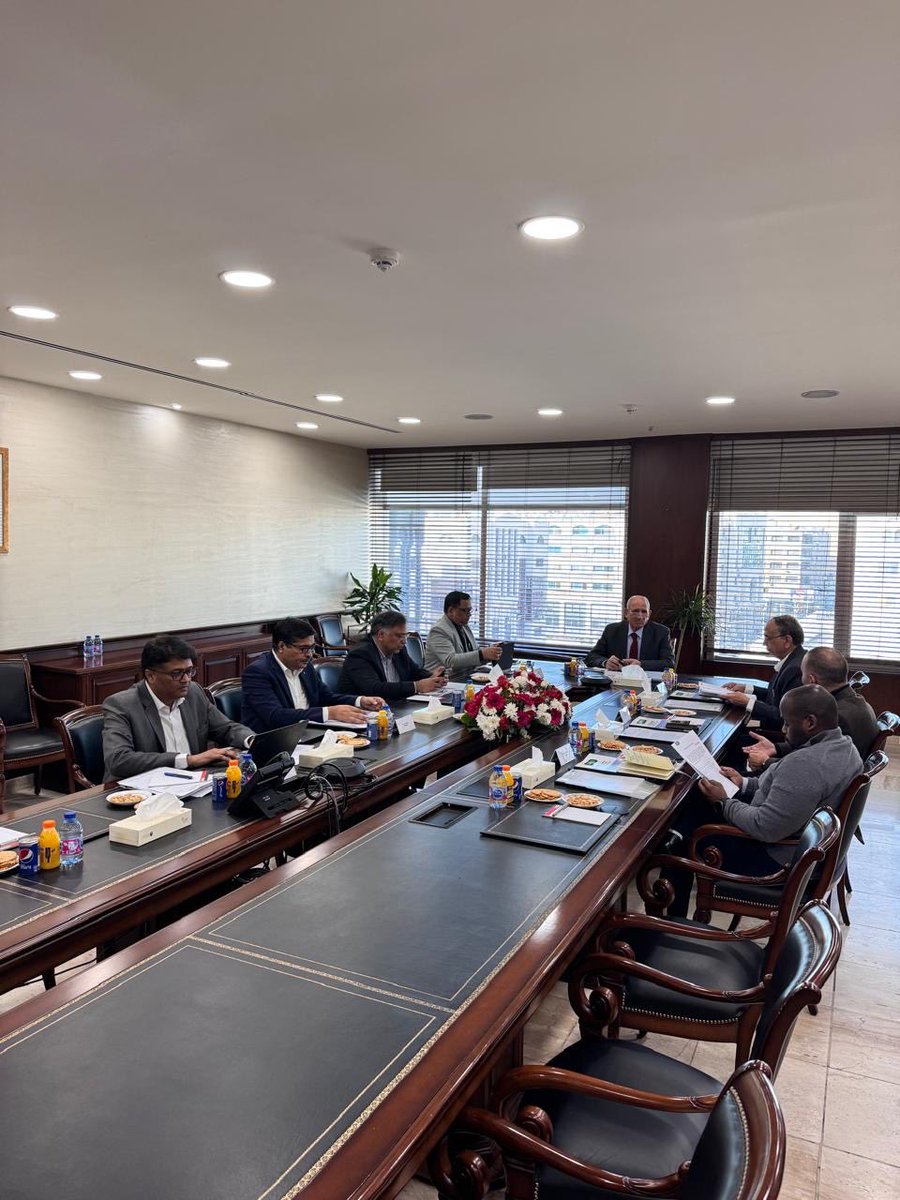 Today, I attended the Board of Directors meeting of JIFCO which was held in Amman, Jordan. H. E. Professor Dr. Muhammad Al-Thanibat Al-Akram, Chairman, JIFCO chaired the meeting. Other board members along with officials were also present during the meeting.