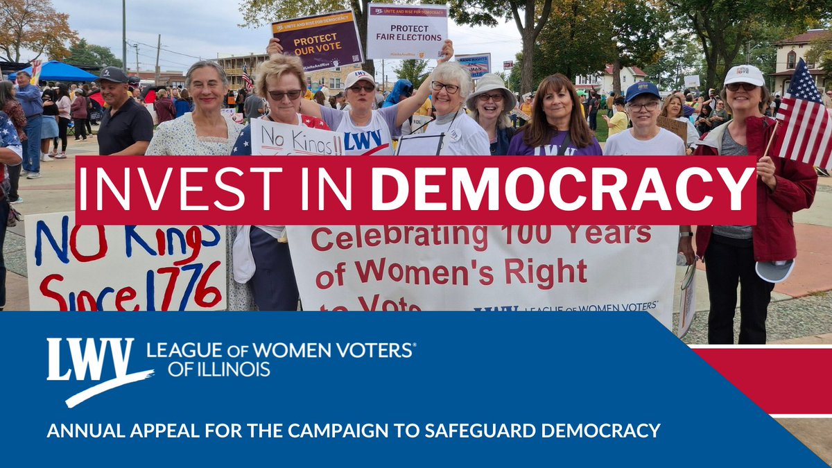 This #GivingTuesday, your gift goes beyond one day—it strengthens the League for years to come. Our volunteers are giving their all, but they need your support. Join our $100,000 campaign to make our democracy work for everyone ➡️ lwvil.org/donate-campaig… #VolunteerStrong