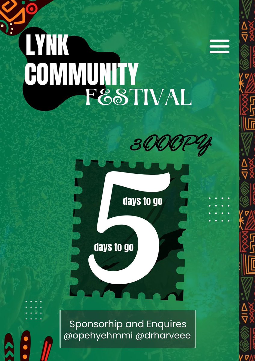 perkmaybe's tweet image. Count down begins are you ready 
#Lynkcommunityfestival