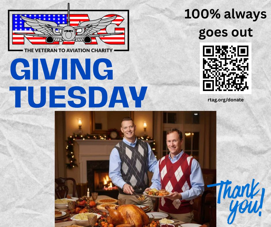 RTAG’s Giving Tuesday Checklist

Matching Sweaters - 𝐂𝐡𝐞𝐜𝐤
Confidence - 𝐂𝐡𝐞𝐜𝐤
A little unhinged - 𝐂𝐡𝐞𝐜𝐤
Ready to make a difference - 𝐂𝐡𝐞𝐜𝐤 𝐚𝐧𝐝 𝐂𝐡𝐞𝐜𝐤

We won’t call him dad but we will give away 100% of all donations to veterans!

You can also start up