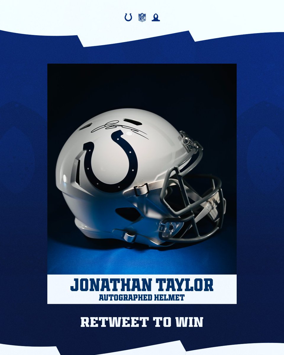 you know what to do. 

RT and this JT signed helmet could be yours. 

#ProBowlVote x <a href="/JayT23/">Jonathan Taylor</a>