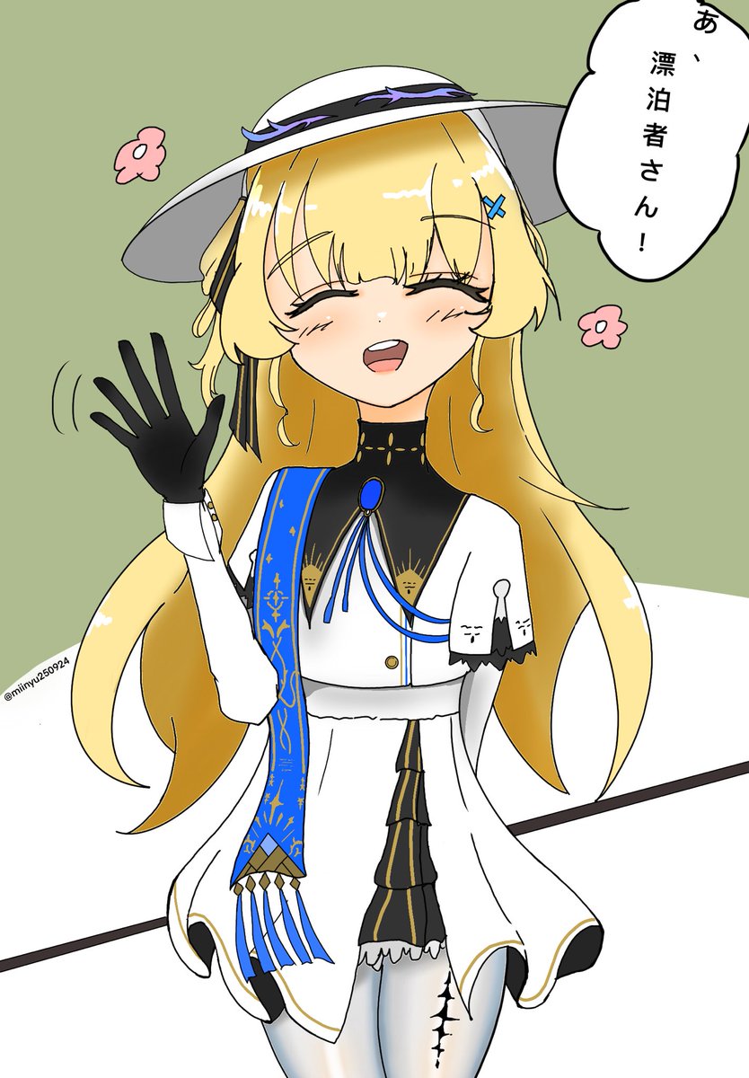 miinyu250924's tweet image. フィービーの挨拶👋
#鳴潮 #WutheringWaves #鳴潮コレクシヨン