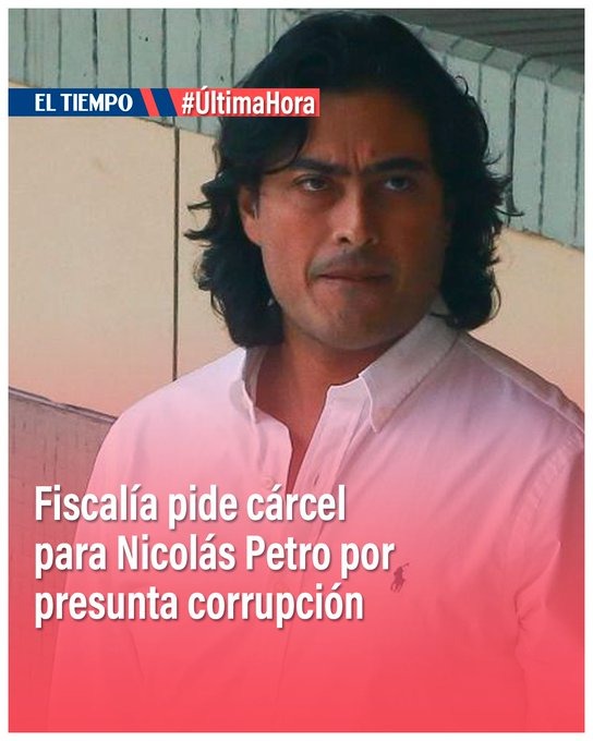 WilsonRuizO's tweet image. La @FiscaliaCol tiene una prueba de fuego: demostrar que la justicia no se arrodilla ante el poder. Nicolás Petro debe ir a prisión; hasta el hijo del presidente está salpicado por la corrupción de este desgobierno.