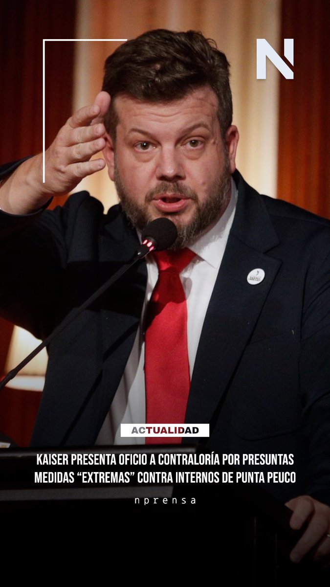 ⚡Johannes Kaiser, junto a parlamentarios de LibertaRIO, ofició a Contraloría por presuntas medidas “extremas” y retiro de beneficios en Punta Peuco. Más información:
 instagram.com/reel/DRxORdnDg…