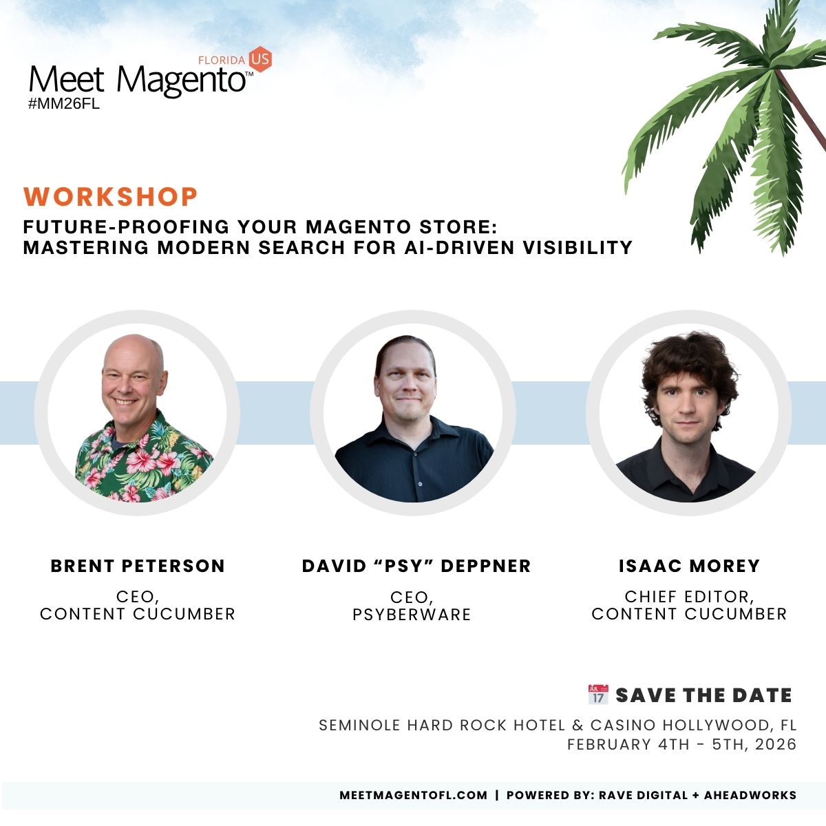 👑 Exclusive Business Workshop for #MM26FL  Attendees: Future-Proofing Your Magento Store: Mastering Modern Search for AI-Driven Visibility

Available only to registered attendees.

👉 Register Today: forms.gle/idoiBvVFWeDBa6…. 

#AdobeCommerce #Magento #Workshop #AEO #GEO #AIO