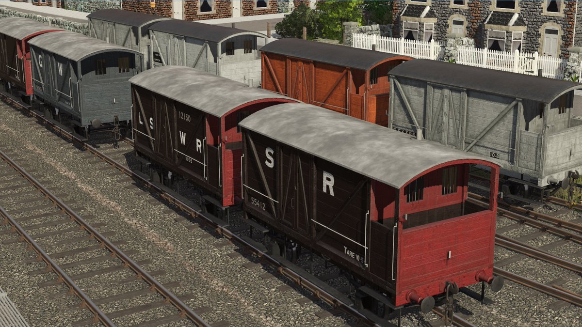 western_works's tweet photo. Great Western Works "LSWR 10T Brake Vans Wagons" are now available from the Trainz Store with 8 Liveries From The London South Western Railway, Southern Railways days, Great Western Railway and British Railways. Pick them up now from the Trainz Store!

https://t.co/BfD8vjfeIl https://t.co/zYbZt8s9ih