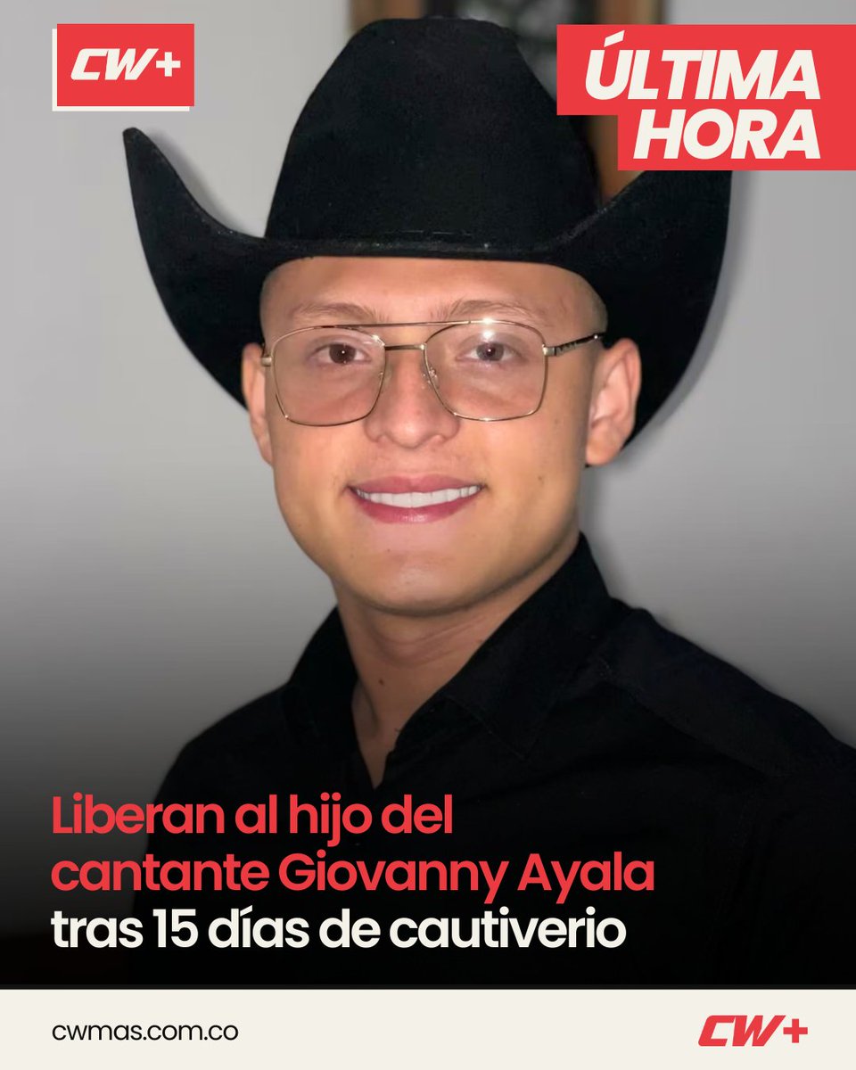 COLOMBIA | Miguel Ayala, hijo del cantante Giovanny Ayala, fue liberado este martes tras haber sido raptado en el departamento del Cauca mientras se dirigía al aeropuerto de Palmira.

El hecho ocurrió en la vía Panamericana, cuando el joven fue interceptado por sus captores.