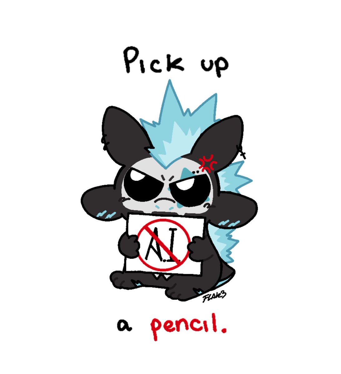 chocoflakey's tweet image. *Taps the sign*