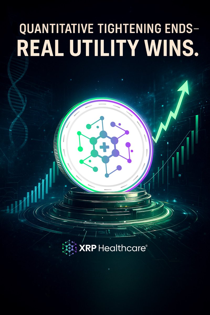 A new month opens with a clear shift in the macro landscape.

With Quantitative Tightening now ended, one truth stands out: real utility outperforms the noise — and that’s exactly where XRP Healthcare is positioned.

We continue to execute on the fundamentals:
✅ Healthcare