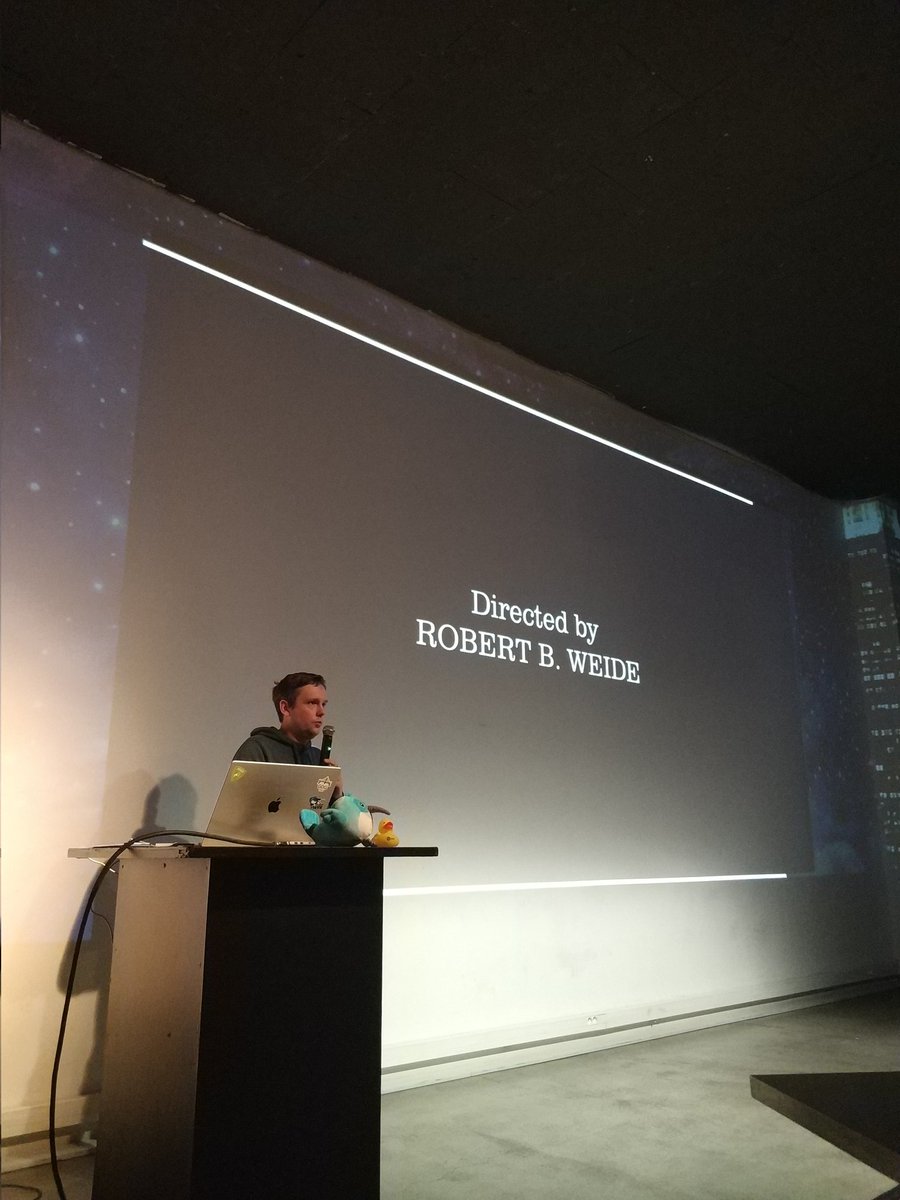 FlutterCracow's tweet image. Andrii is telling the audience whether Flutter Developers can improve audio quality in apps. 🤣🤣