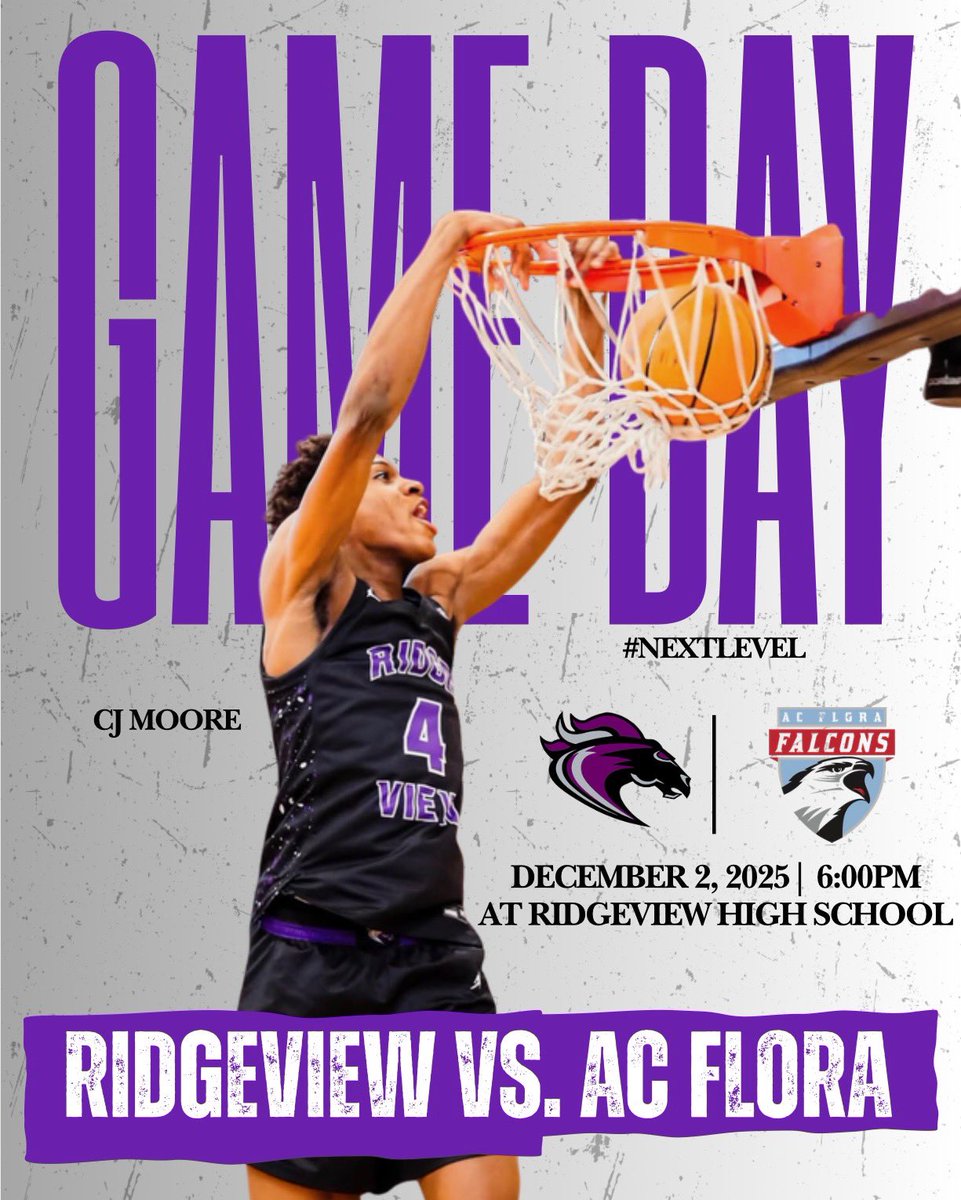 RidgeViewHoops's tweet photo. #GAMEDAY 💜 

#BackToWork 

#EveryRep

⏰ 7:30pm https://t.co/H31a0abtAu