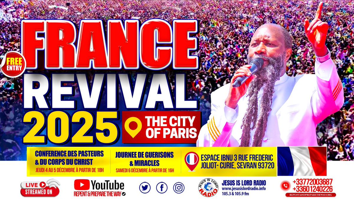 The Messiah is coming 

Soon there will be no going to  church 

Prepare the way #TheEuropeanRevival