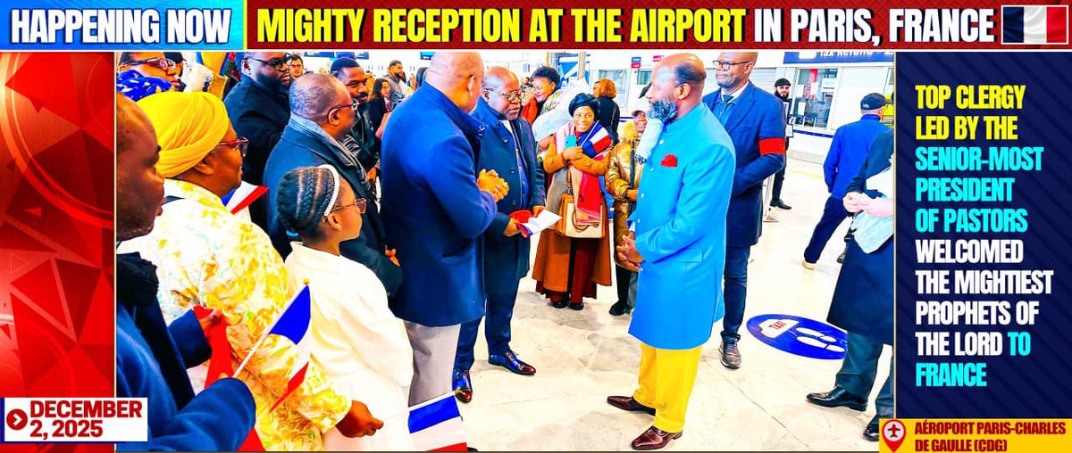 BREAKING!

The PROPHET OF THE LORD has arrived in France, marking the start of a major end-time revival mission proclaiming the soon coming of the MESSIAH.

This historic mission opens in France before advancing to Belgium and Finland in the days ahead. Each stop is strategic as