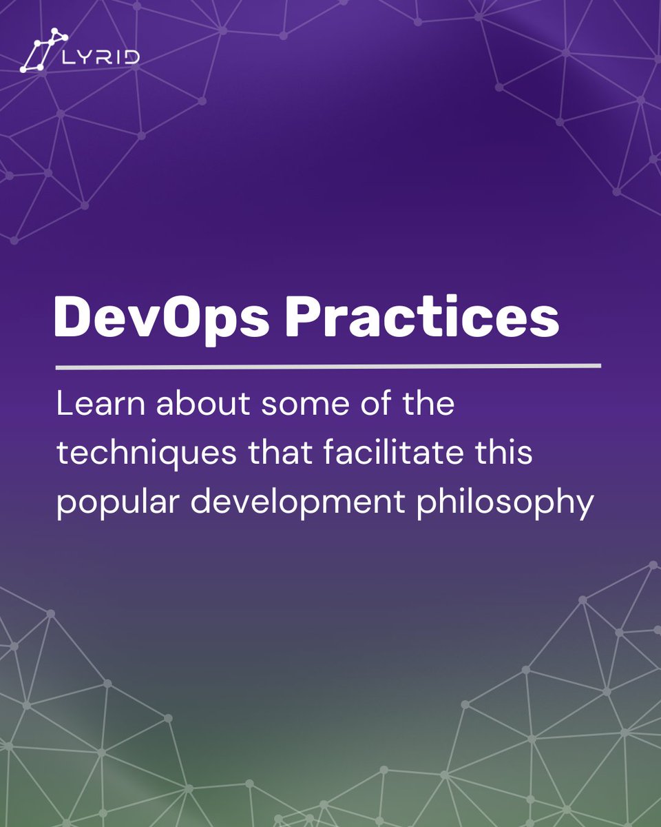 LyridInc's tweet image. DevOps is a powerful philosophy that directly increases development speed while encouraging service ownerships and frequent releases.

There’s no wonder why top companies like Amazon, Netflix, and Microsoft rely on DevOps, but how do you implement this into your company?