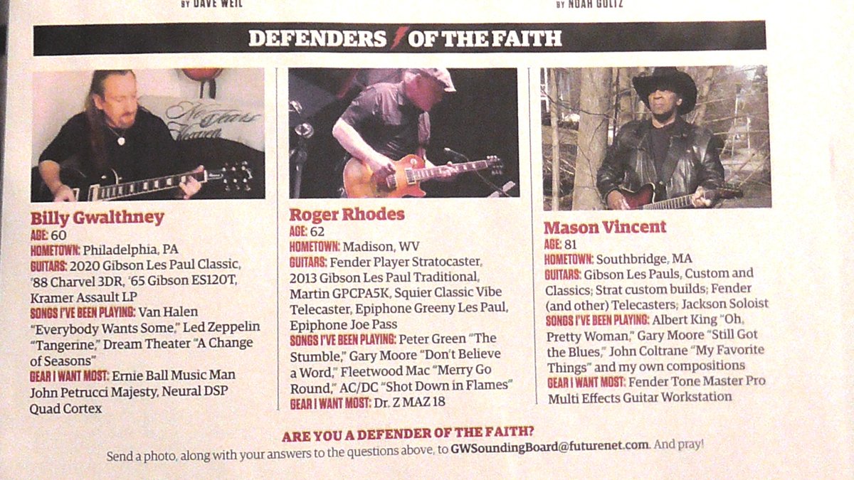 MasonVincent8's tweet photo. I made it into GUITAR WORLD'S
January 2026
Defenders Of The Faith https://t.co/y6gvFikRhq