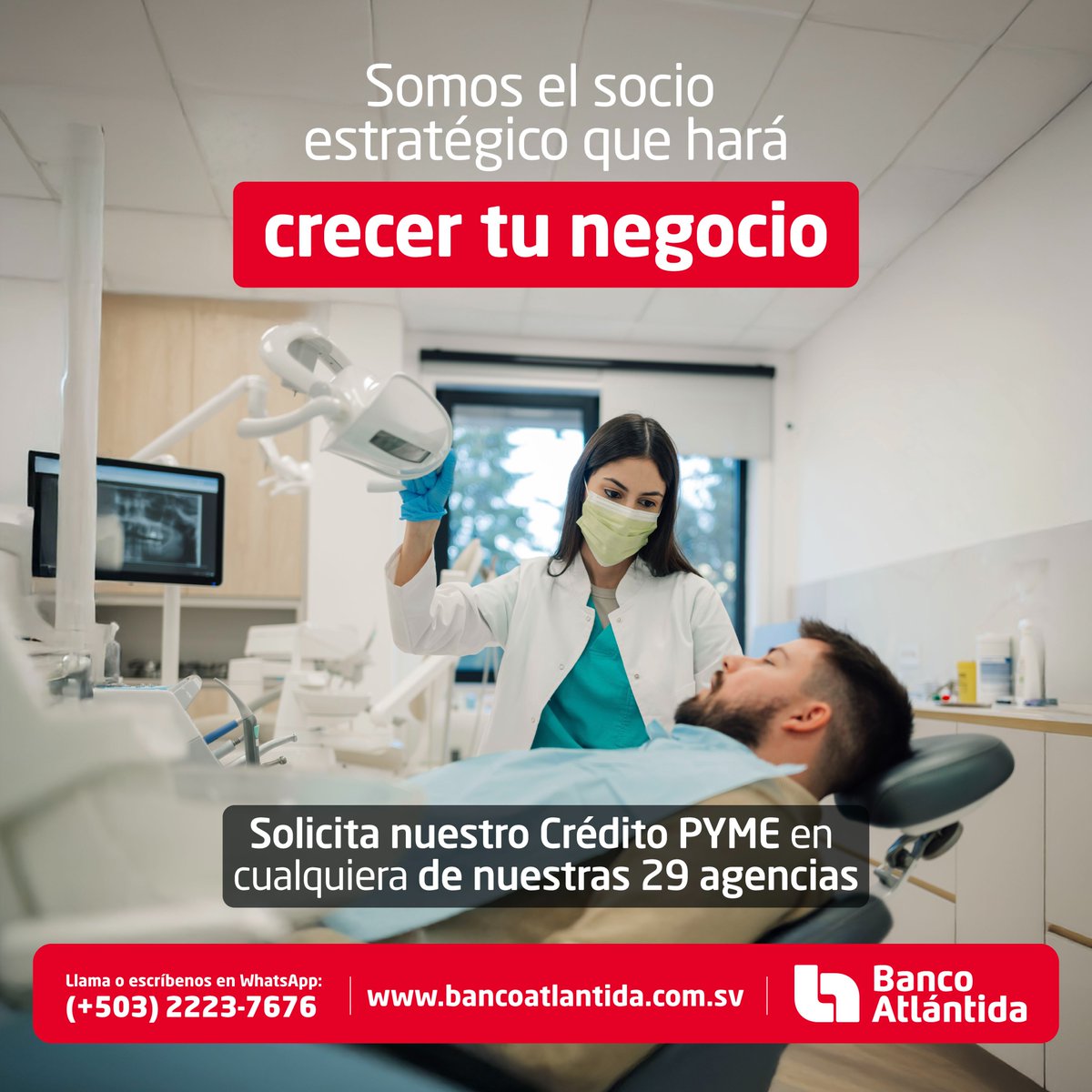 Con nuestro Crédito PYME, puedes adquirir el equipo tecnológico para que tu empresa crezca este 2026. 🚀

Para más información:
bancoatlantida.com.sv/banca-de-empre…