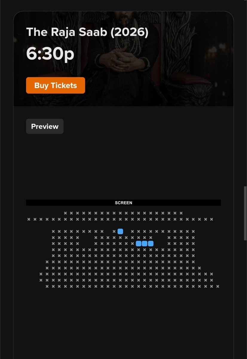 Director_Maruti's tweet image. Cinemark Dallas D-BOX 4 Shows Sold-out 🇺🇲👑❤️🙏🔥

#Prabhas #TheRajaSaab
