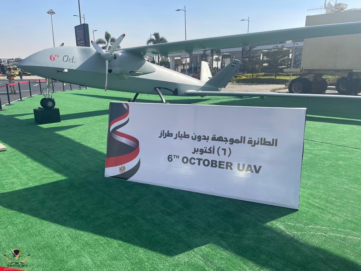 Foad2442's tweet image. 🌠الطائرة المسيرة المصرية ٦ أكتوبر من طراز متوسط الارتفاع وطويل البقاء ف الجو…وتتميز بقدرتها على التحليق لفترة طويلة (تصل إلى 30 ساعة)ووزن حمولة يصل إلى 200 كجم…ومدى تشغيلي يصل إلى 240 كم مع إمكانية زيادته…يمكنها أداء مهام مثل الاستطلاع وجمع المعلومات وتنفيذ العمليات الهجومية.
