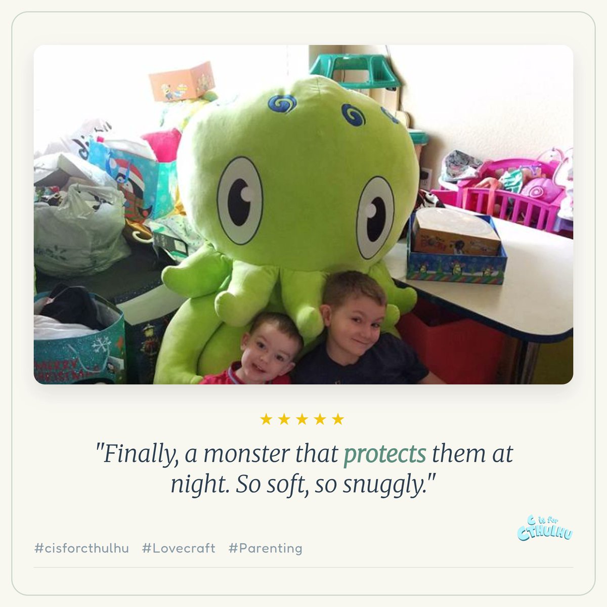 CisforCthulhu's tweet photo. Hey, hey cosmic crew! 💚 "The CUTEST, friendliest ancient one: my kid won't let go!" Cuddles &amp; cosmic giggles await! #cisforcthulhu #Lovecraft #Parenting

Share your cosmic cuddle moments! https://t.co/lOMlAvQBN6